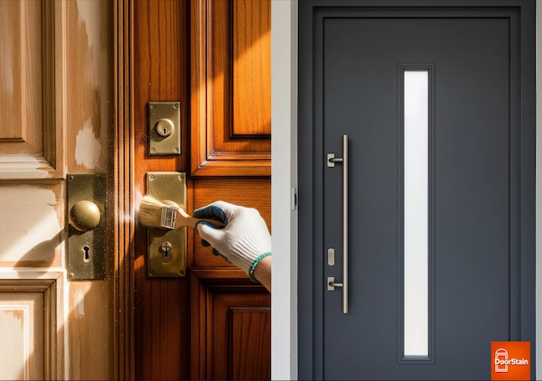 doorstain refinishing vs replacing
