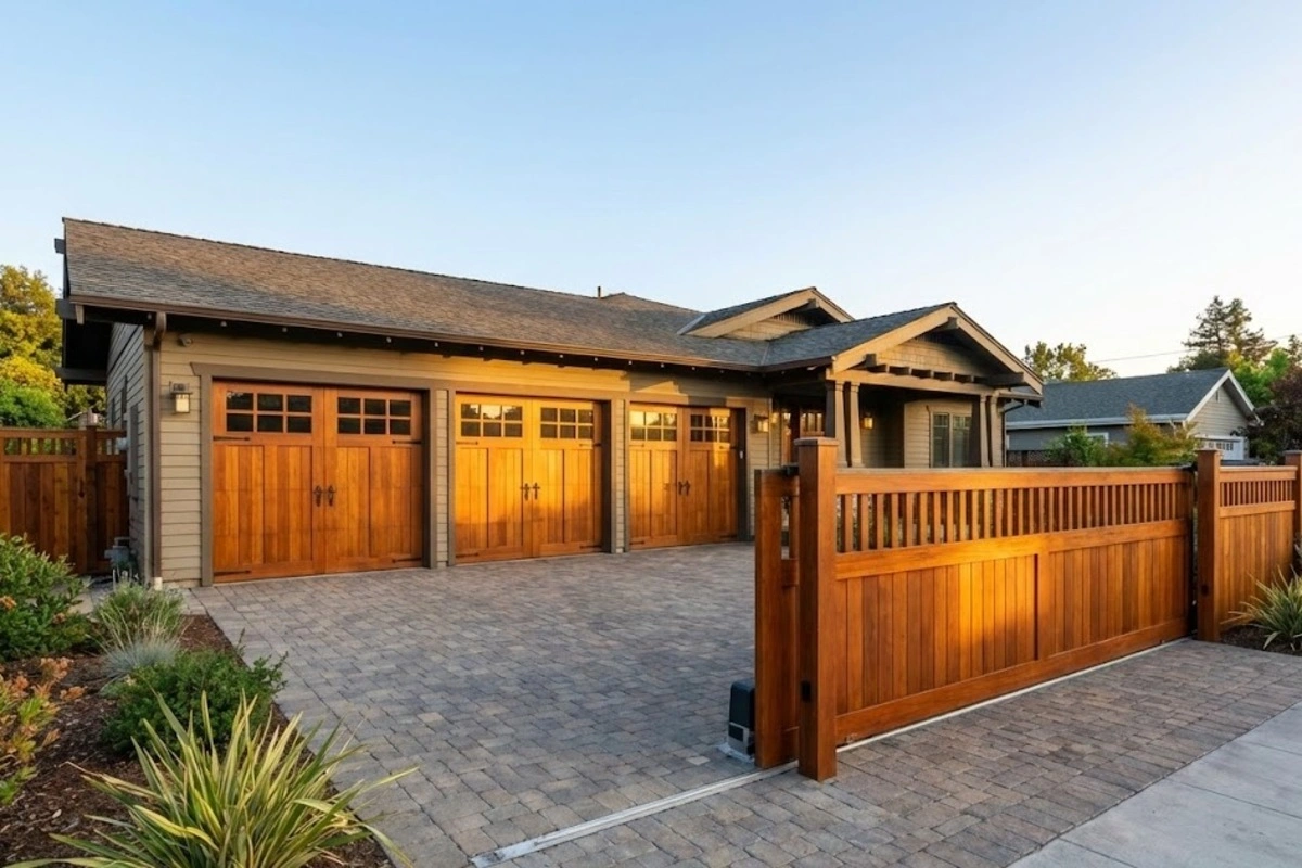 wood garage door refinishing services