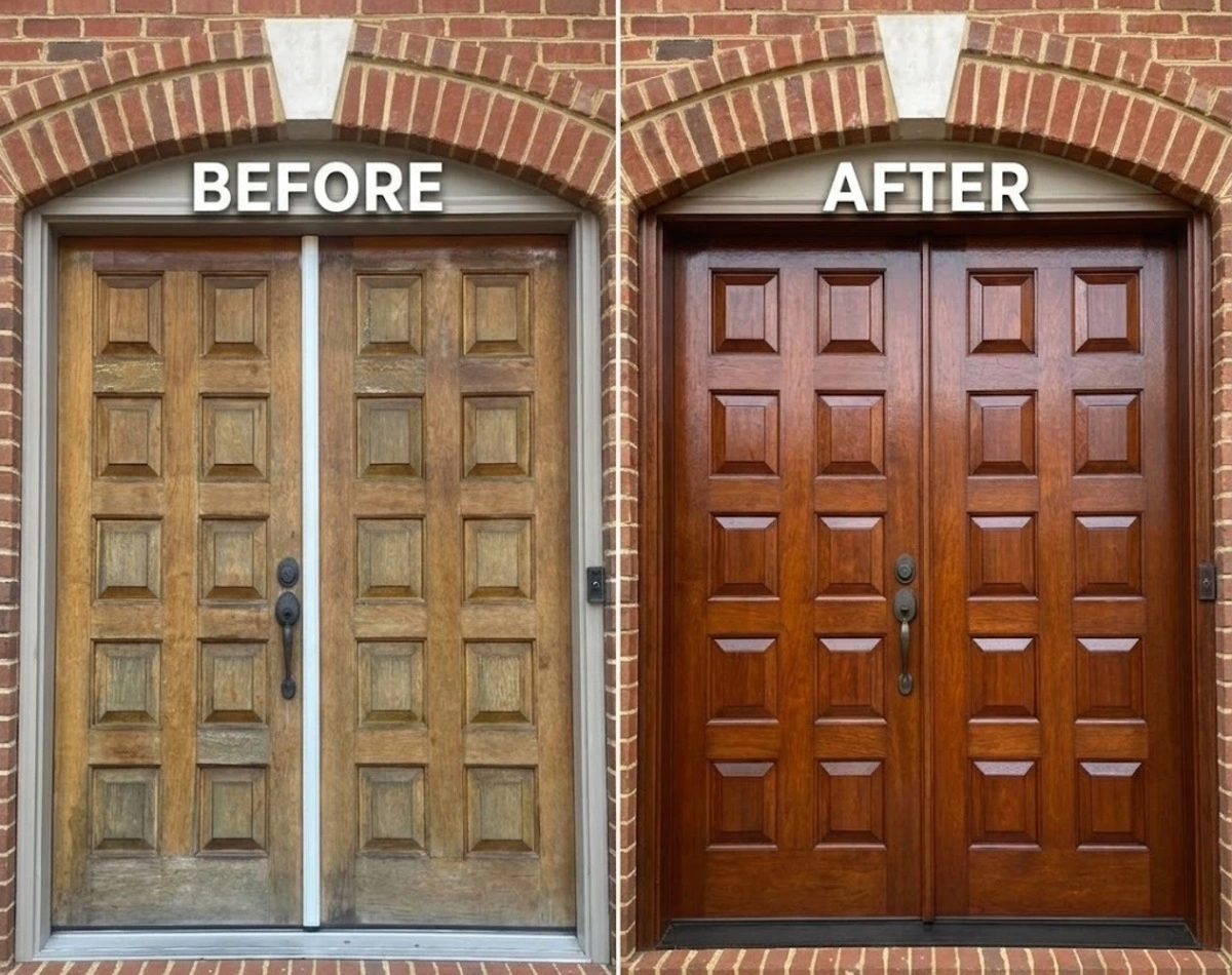 Residential Door Refinishing: Next-Gen Restoration Services 1 Door refinishing California