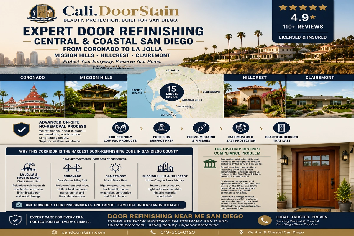 Door Refinishing Central & Coastal San Diego 2 Door Refinishing Central & Coastal San Diego