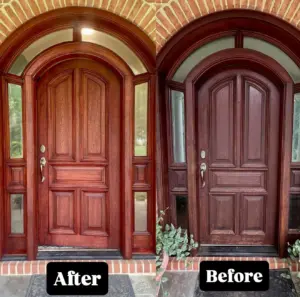 Door Refinishing in Carlsbad, CA — Front Door, Garage Door & Wood Restoration Specialists 2 Door reforbition Carlsbad