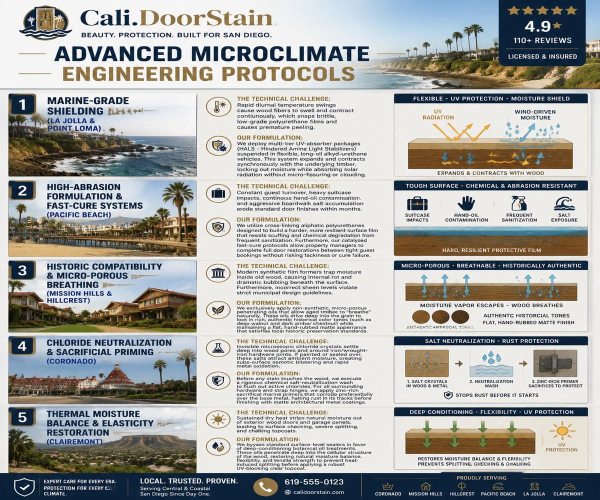 Door Refinishing Central & Coastal San Diego 7 The effect of climate on doors