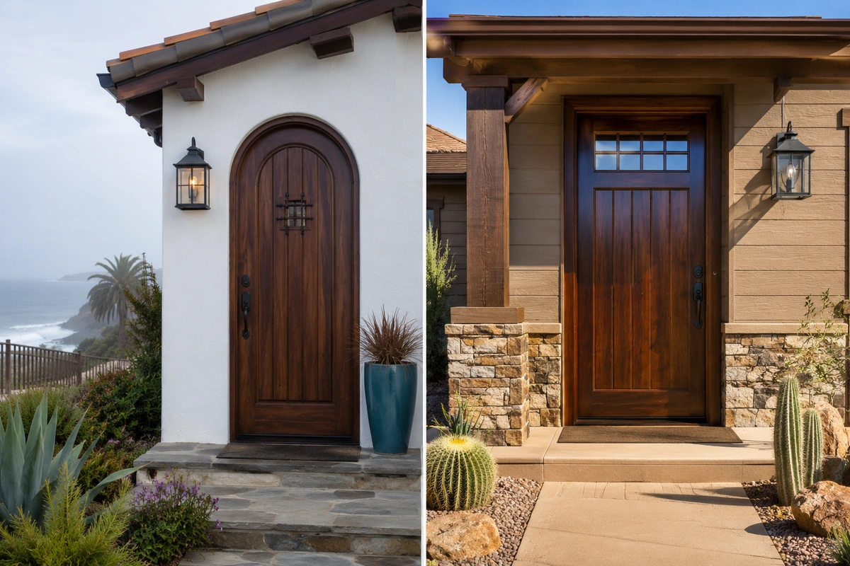 Door Refinishing Greater San Diego Suburbs 6 Door refinishing Chula Vista and El Cajon climate comparison