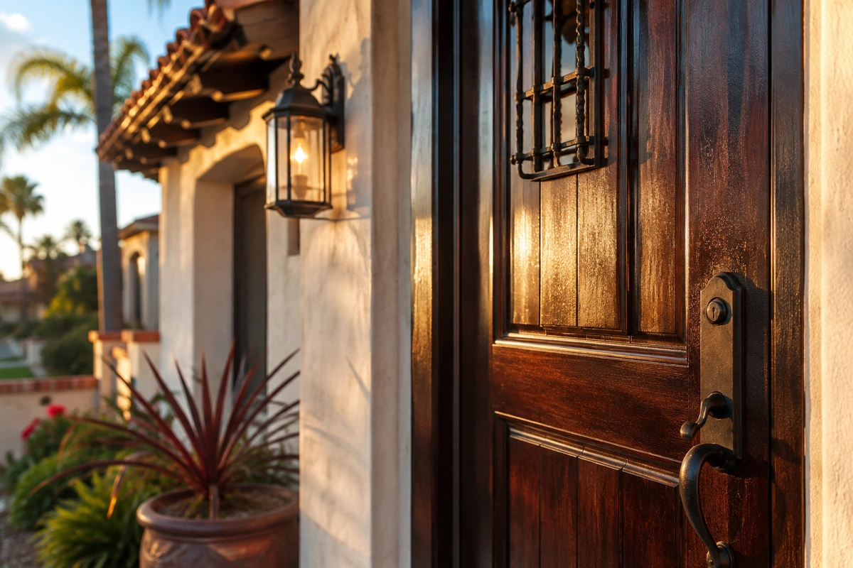 Door Refinishing Chula Vista, CA 2 Door refinishing Chula Vista - refinished mahogany front door