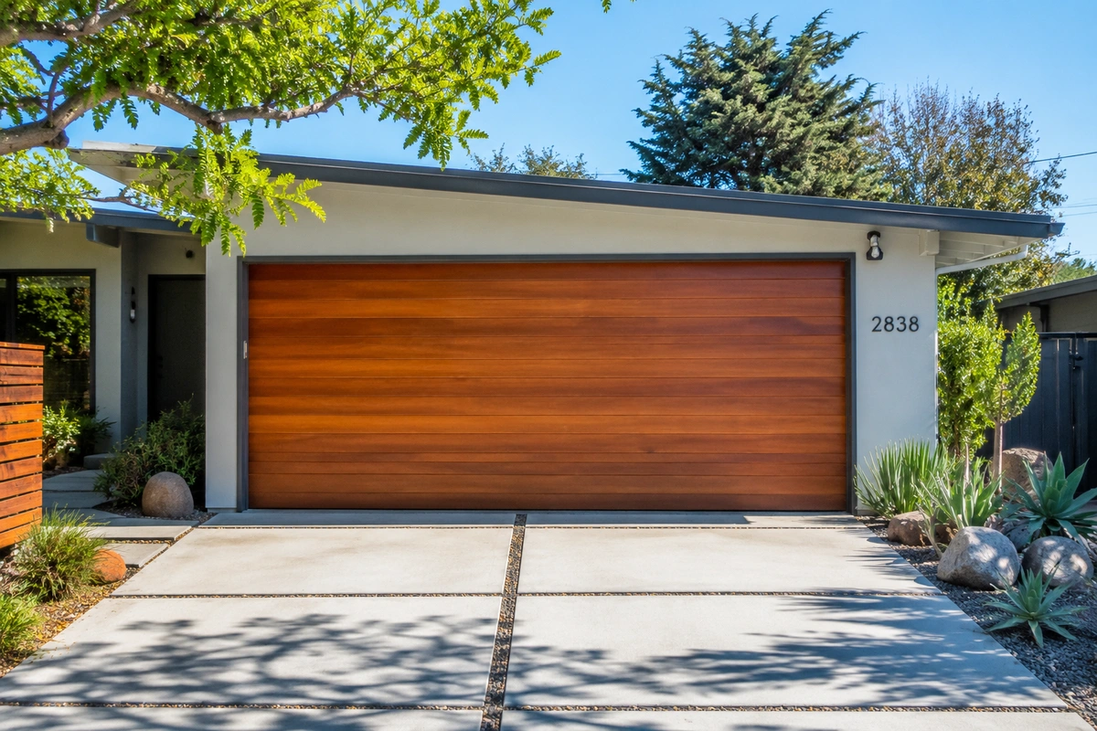 Door Refinishing La Mesa, CA — Wood, Iron & Garage Door Restoration for the Village, Mount Helix & Grossmont 8 Garage door refinishing Grossmont La Mesa CA mid-century ranch
