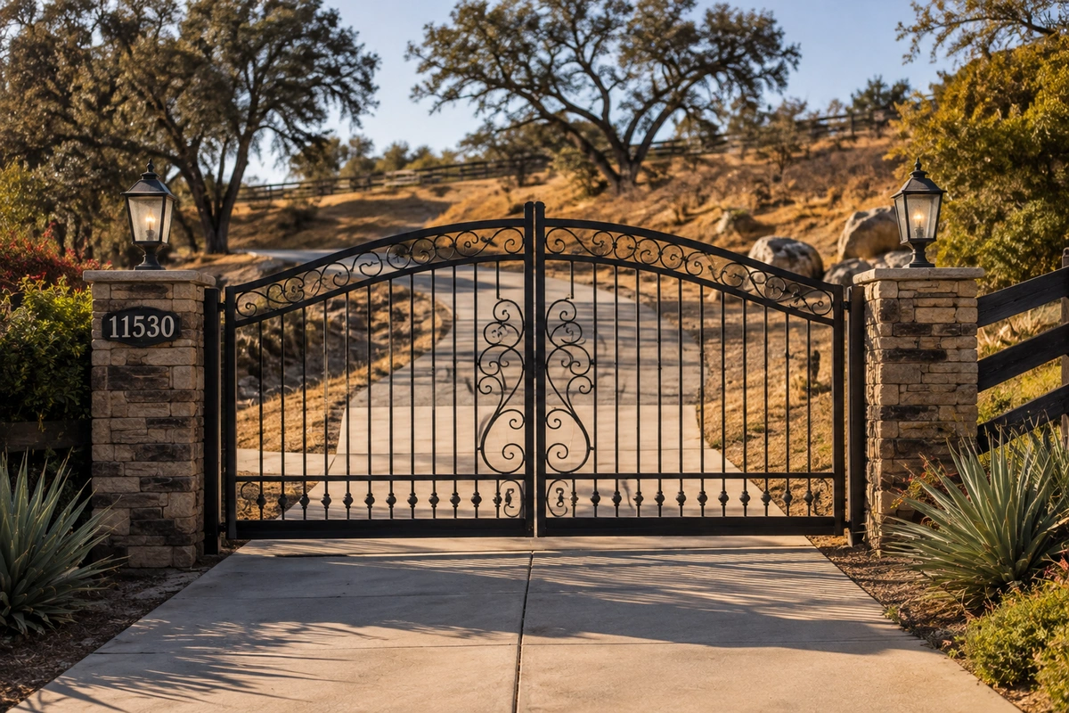 Door Refinishing El Cajon, CA 9 Iron gate refinishing El Cajon - restored wrought iron gate Rancho San Diego